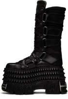 VETEMENTS Black New Rock Edition Tower Boots