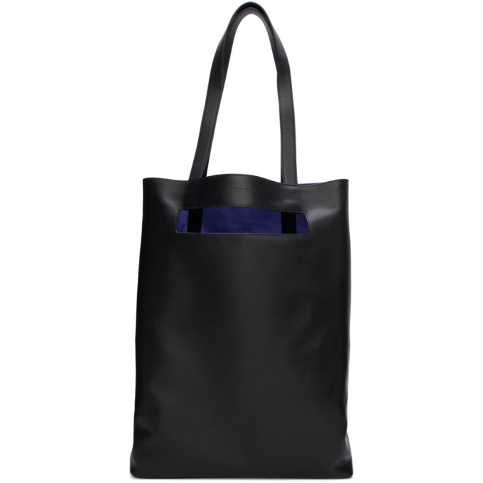 Photo: Bottega Veneta Black Medium Borsa Tote