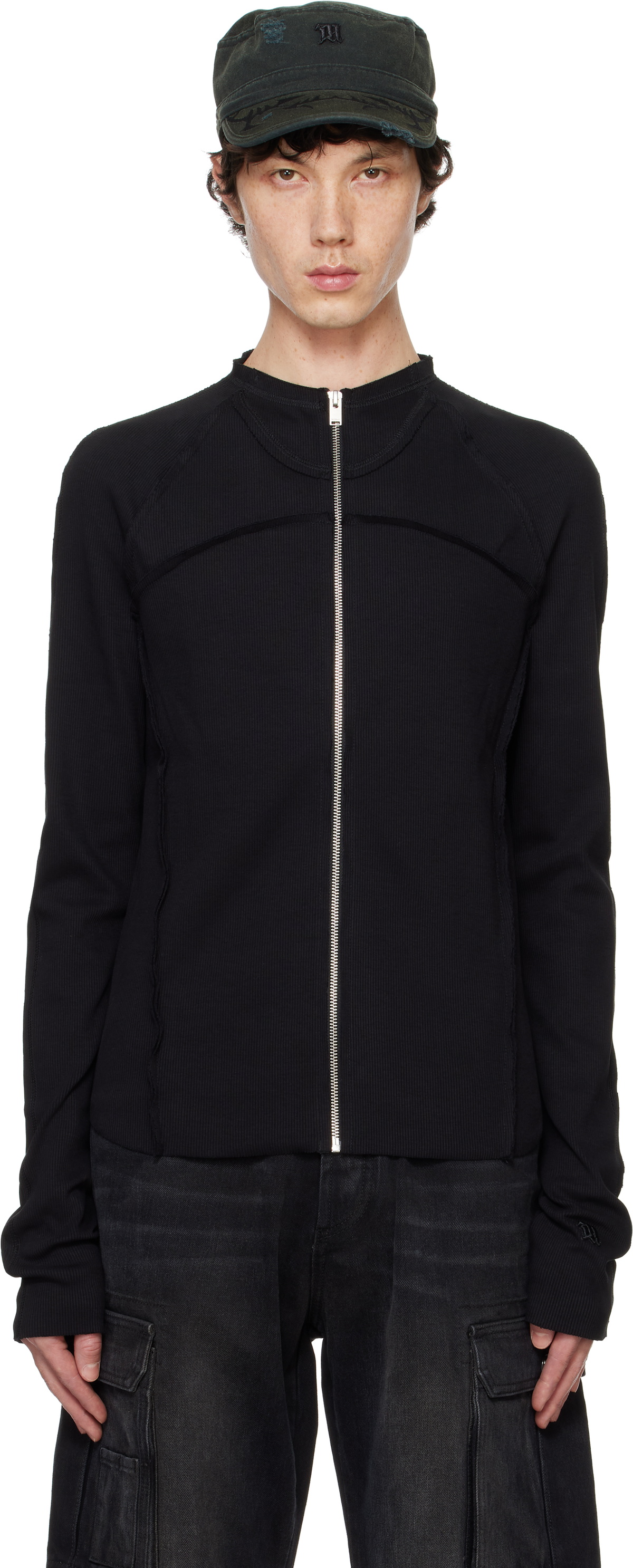 MISBHV Black Rib Zipped Longsleeve Jacket