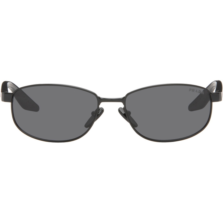 Photo: Prada Eyewear Black Linea Rossa Sunglasses