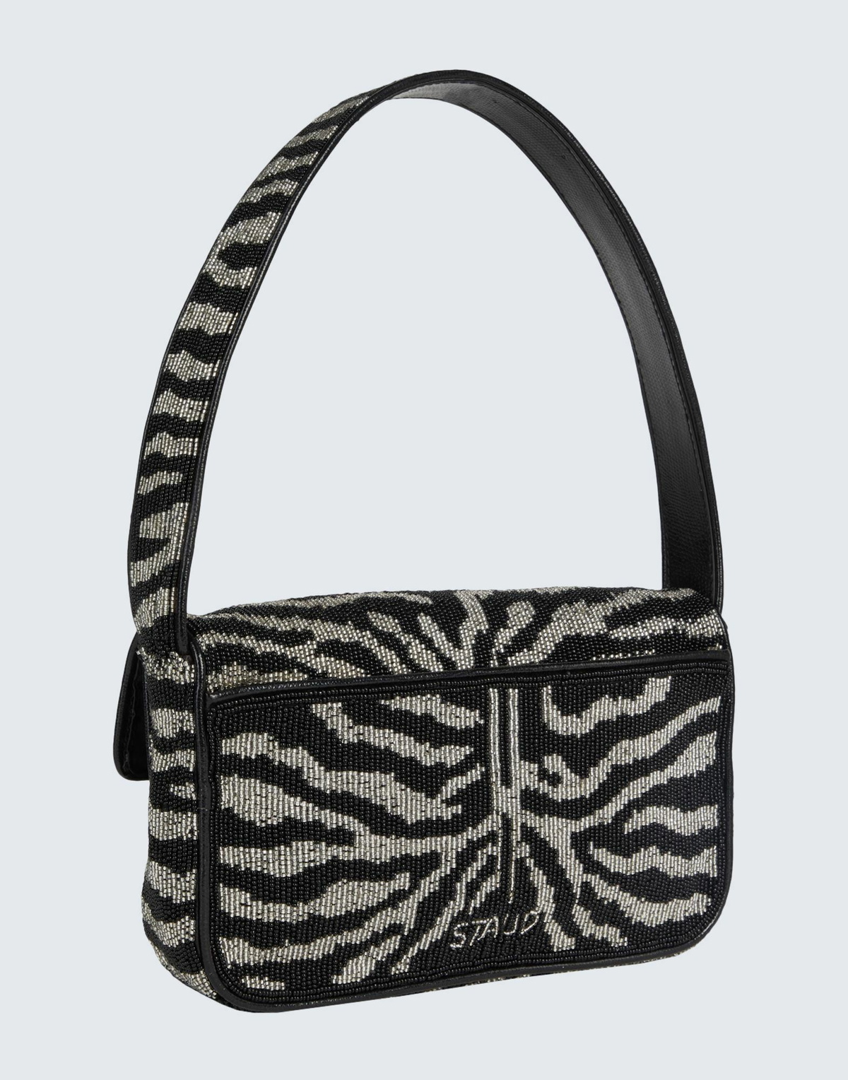 Staud Tommy Beaded Bag Womens Handbag in Black