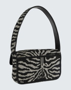 Staud Tommy Beaded Bag Womens Handbag in Black