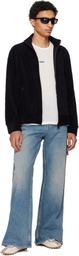 Courrèges Black Spongy Track Jacket