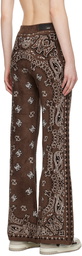 AMIRI Brown Bandana Lounge Pants