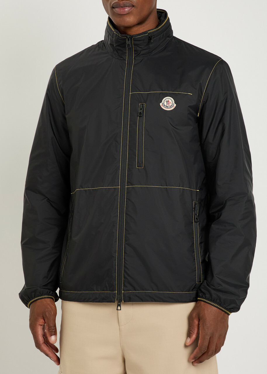 Moncler Arrakis Hooded Nylon Jacket Black