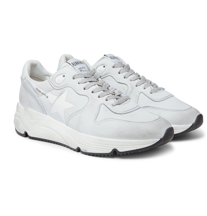 Photo: Golden Goose - Nubuck Sneakers - White