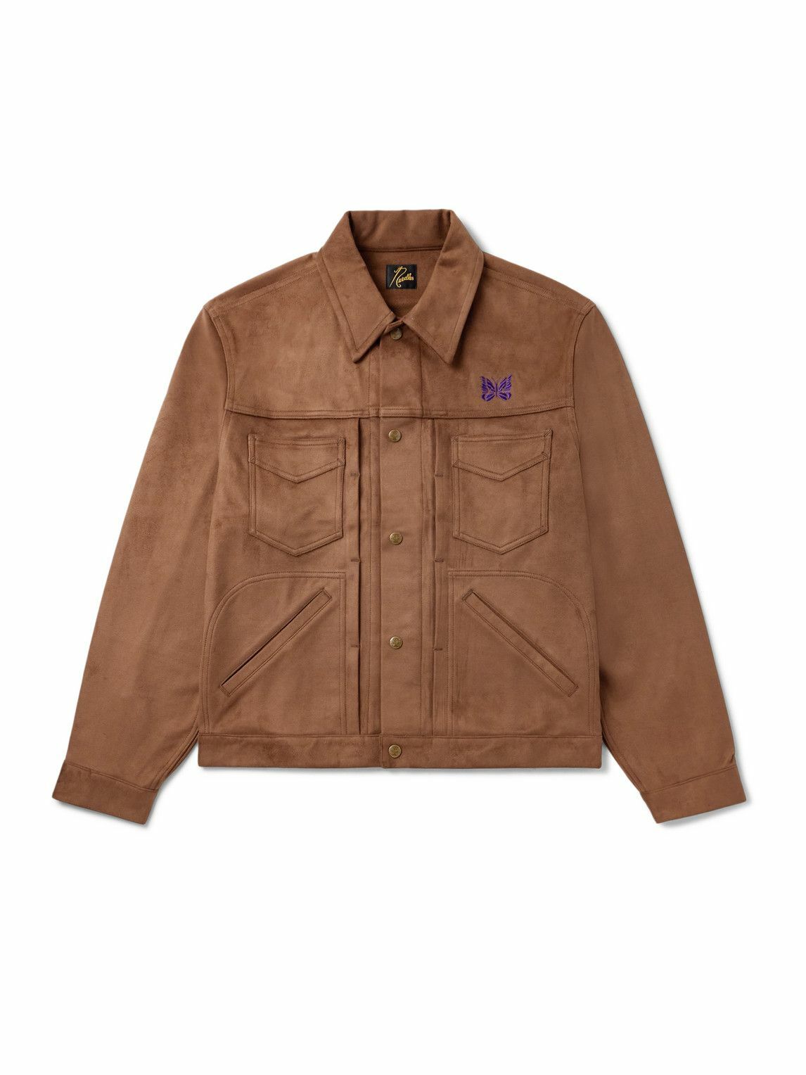 END. x Needles Men's 'Rattan' Track Jacket in Brown/Natural