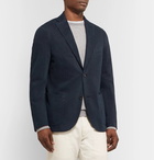 Incotex - Navy Garment-Dyed Cotton and Cashmere-Blend Twill Blazer - Navy