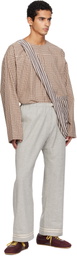 SC103 Gray Banner Trousers
