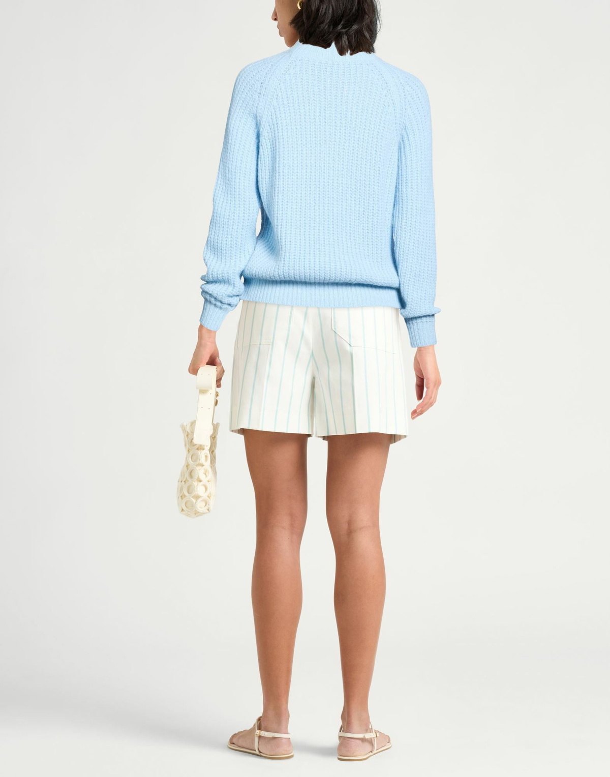 Peserico Womens Turtleneck Sky in Blue