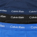 Calvin Klein Men's Trunk 3 Pack in Blue/Navy/Black