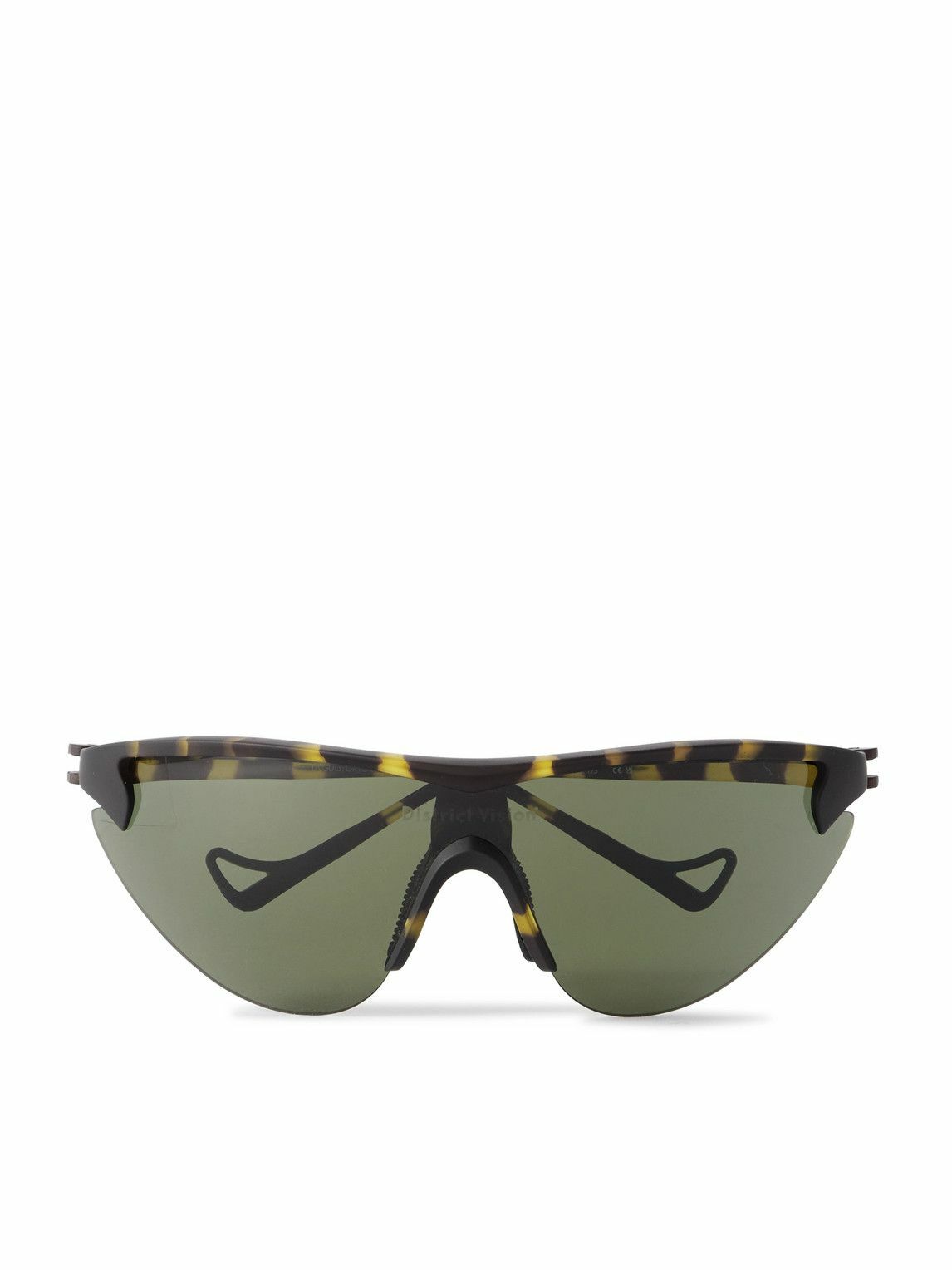 DISTRICT VISION - Yukinori Range Finder D-Frame Tortoiseshell Acetate Wrap-Around Sunglasses