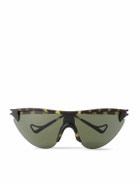 DISTRICT VISION - Yukinori Range Finder D-Frame Tortoiseshell Acetate Wrap-Around Sunglasses