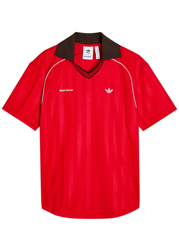 Photo: Adidas X Wales Bonner Jersey Football T-shirt Red