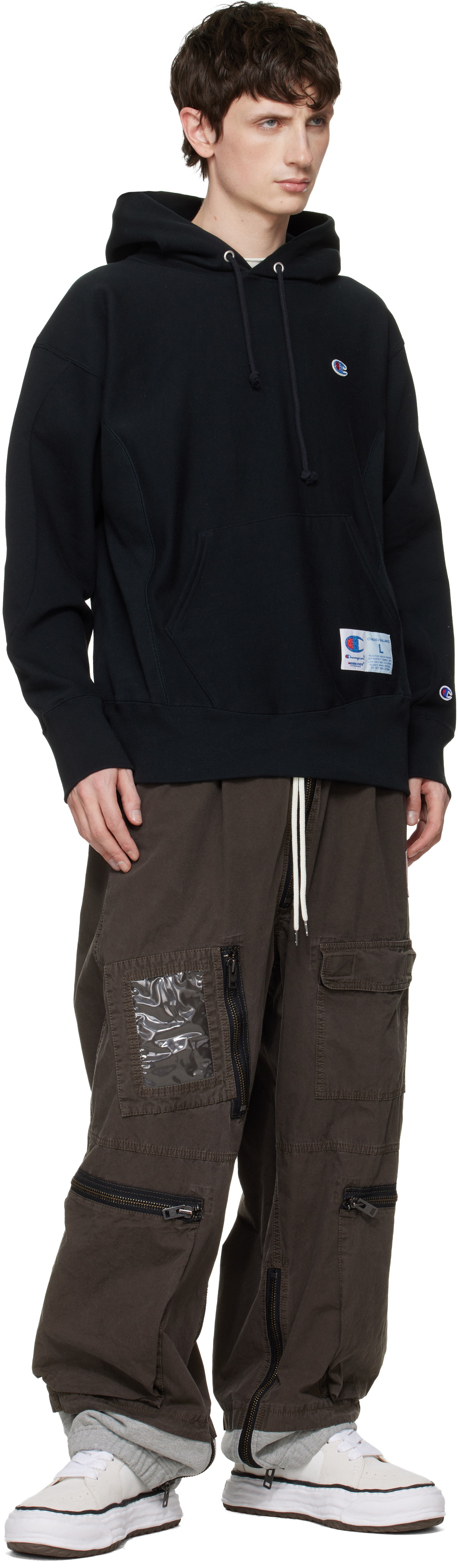 Maison MIHARA YASUHIRO Brown Sweat Pants Combined Flight Cargo Pants