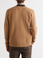 ERDEM - Jan Cable-Knit Cardigan - Brown