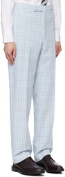 Thom Browne Blue Low-Rise Trousers