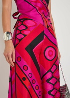 Pucci Printed Wide-leg Silk Trousers Pink