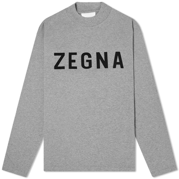 Photo: Fear of God x Zegna Oversized Long Sleeve Logo Tee