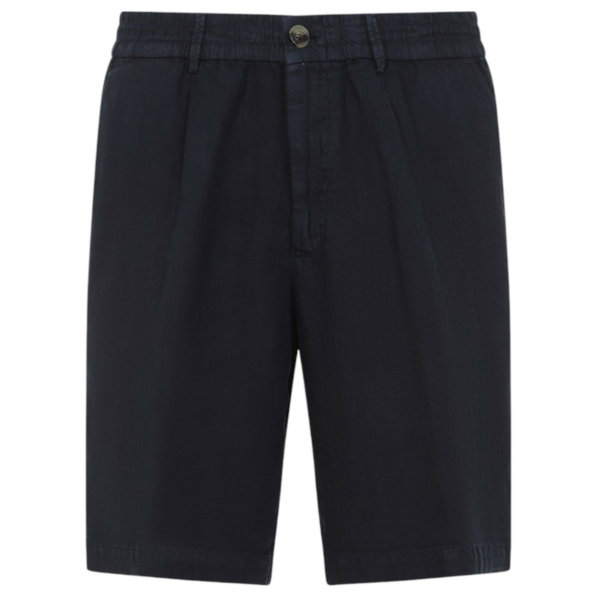 Brunello Cucinelli Women's Viscose and Linen Bermuda Shorts Abyss