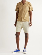 ALEX MILL - BCI Cotton-Blend Twill Drawstring Shorts - Neutrals - L