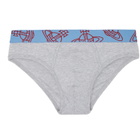 Vivienne Westwood Two-Pack Gray Slip Band Briefs