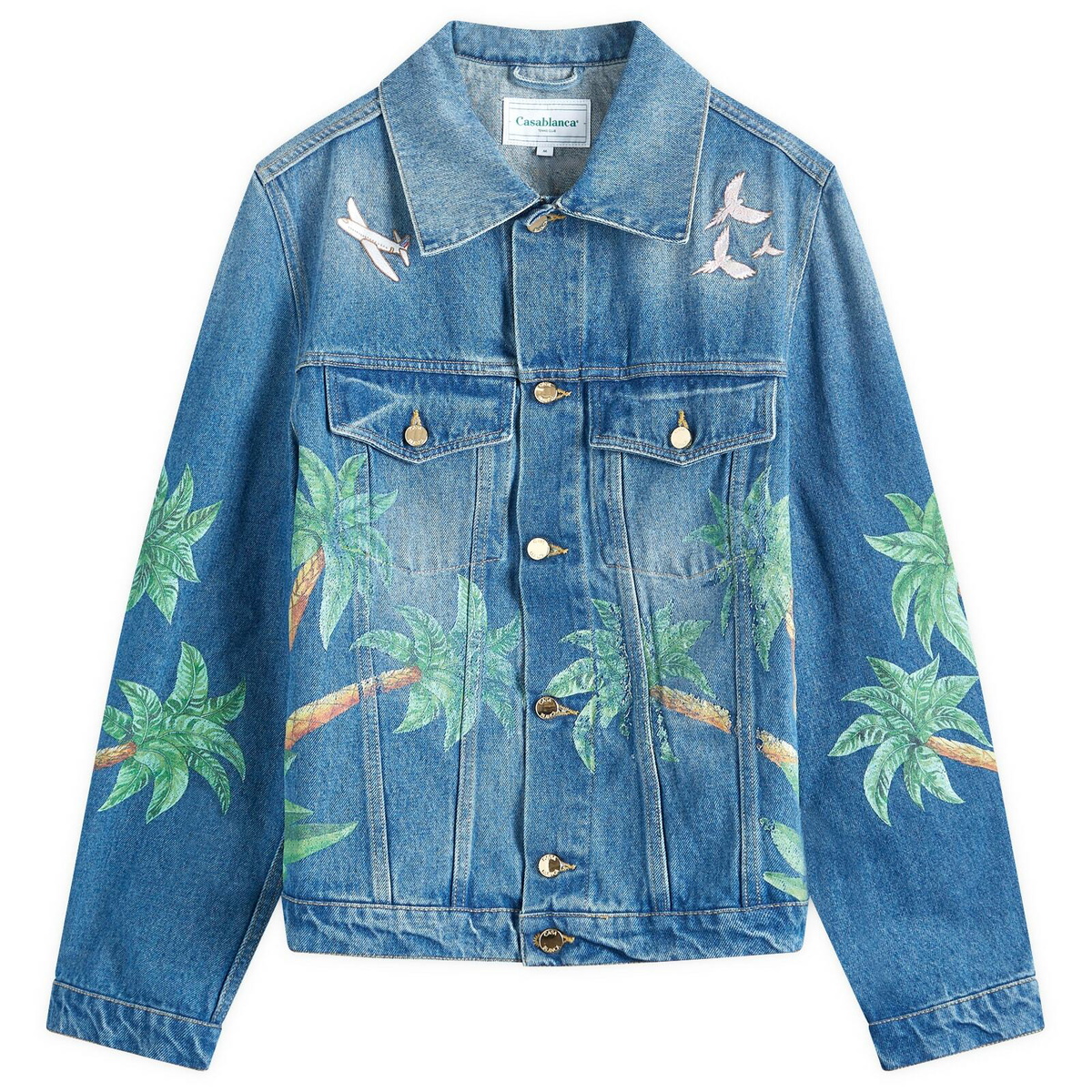 Casablanca Blue Denim Monogram Jacket Casablanca