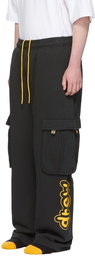 drew house SSENSE Exclusive Black Cartoon Font Lounge Pants