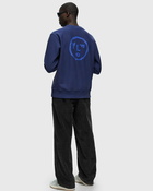 ølåf Face Crewneck Blue - Mens - Sweatshirts