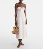 Posse Rosie striped cotton midi dress