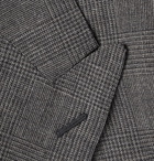 Kingsman - Archie Reid Slim-Fit Double-Breasted Prince of Wales Checked Wool Suit Jacket - Gray