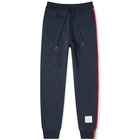 Thom Browne Men's Tricolour Stripe Sweat Pant in Navy