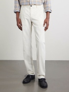 Slowear - Straight-Leg Cotton-Corduroy Trousers - White