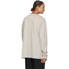 Maison Margiela Off-White Oversize Garment Dye Long Sleeve T-Shirt