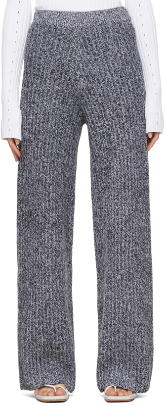 Photo: DRAE Black & White Wool Lounge Pants