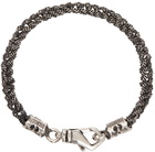 Emanuele Bicocchi Silver Crocheted Bracelet