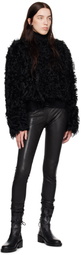 Ann Demeulemeester Black Amela Shearling Jacket