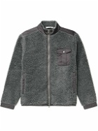Peter Millar - Autumn Shell-Trimmed Fleece Jacket - Gray