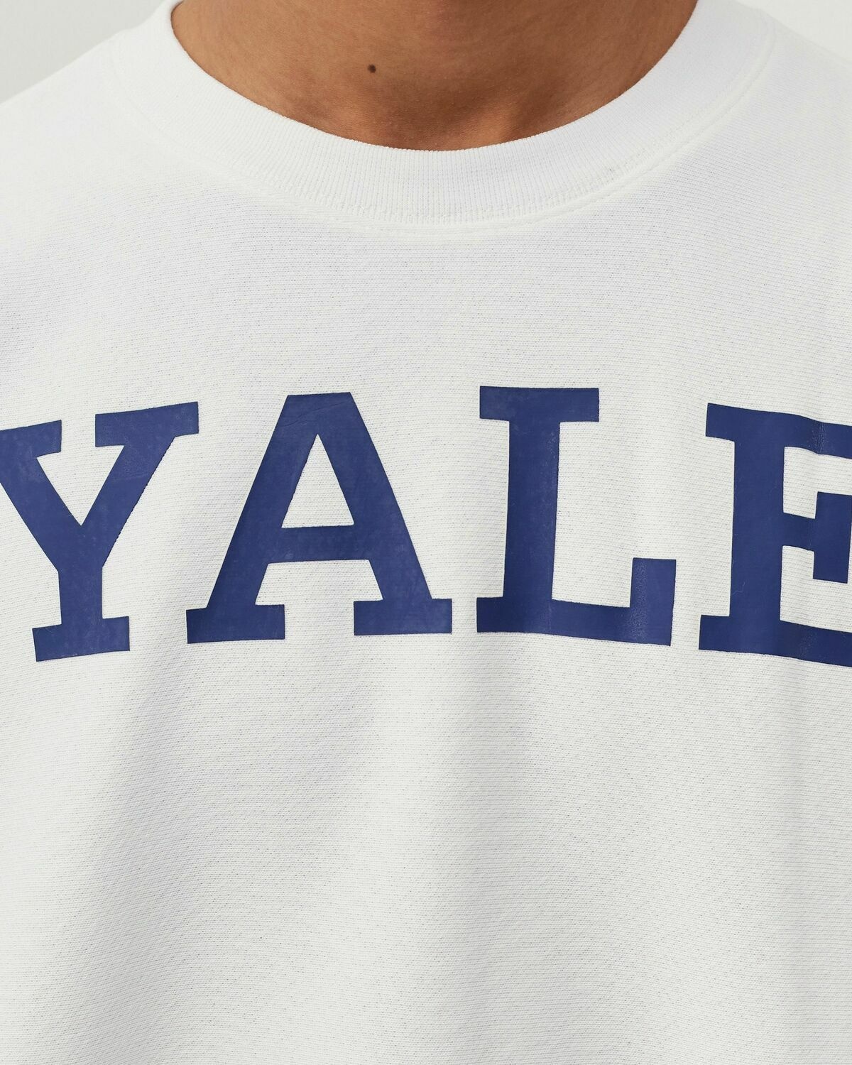 Champion Yale Reverse Weave Crewneck Sweatshirt White - Mens