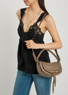 Chloe Marcie Mini Leather Shoulder bag - Taupe - One Size