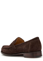 Grenson Epsom Suede Loafers Brown