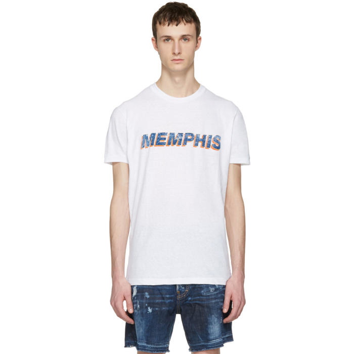 Photo: Dsquared2 White Memphis T-Shirt