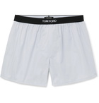 TOM FORD - Cotton Boxer Shorts - Gray