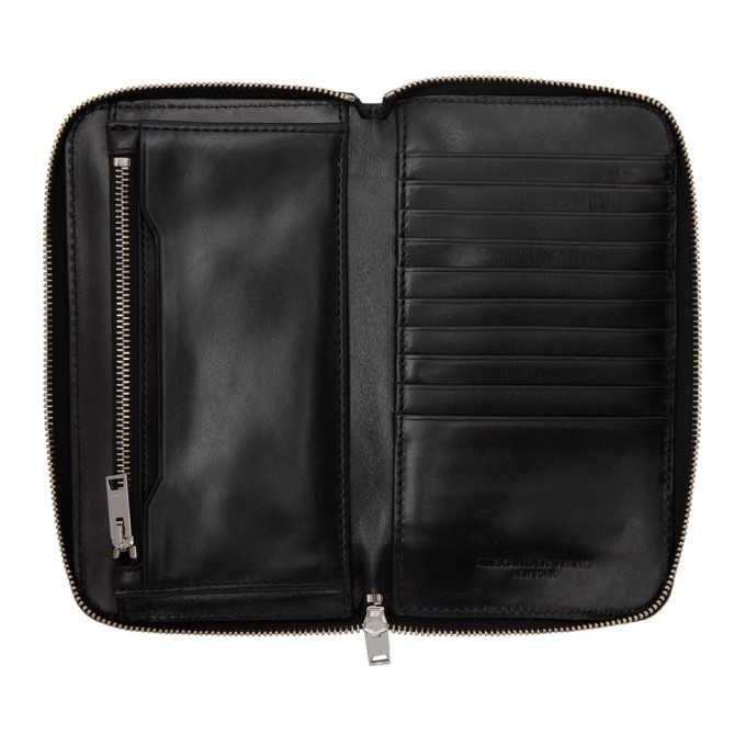 Alexander Wang Black Croc Dime Continental Wallet Alexander Wang