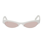 NOR White and Pink Luna Sunglasses