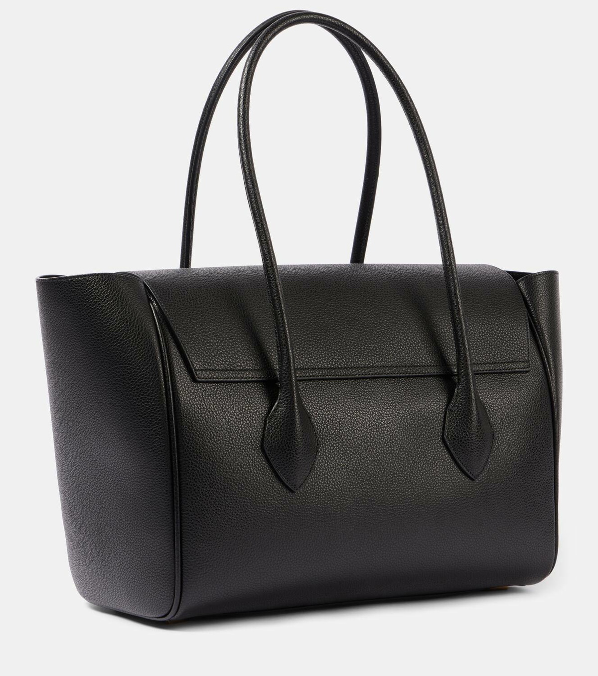 トートバッグ Salvatore Ferragamo Black Leather Allover Shopping Bag Ferragamo Firenze Large leather tote bag Salvatore Ferragamo