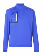 Peter Millar - Forge Tech-Jersey Jacquard Half-Zip Golf Top - Blue
