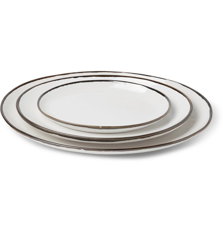 Photo: Soho Home - Set of Three Sola Stoneware Platters - White