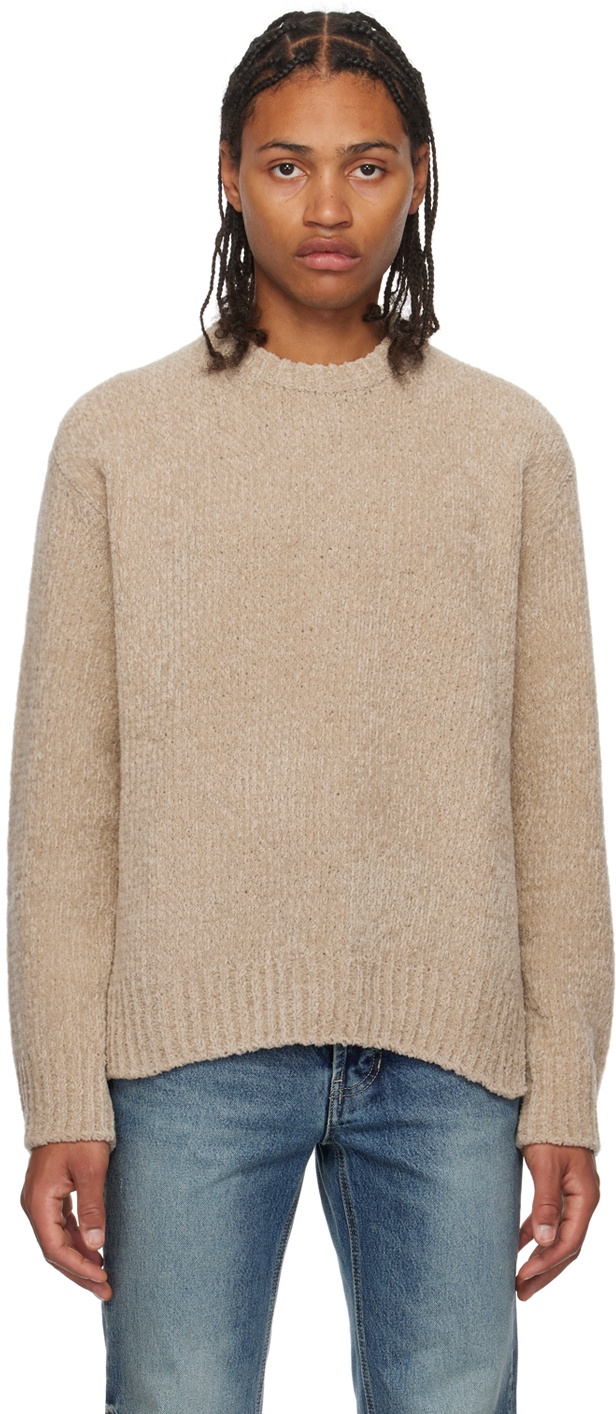 Solid Homme Beige Vented Sweater Solid Homme