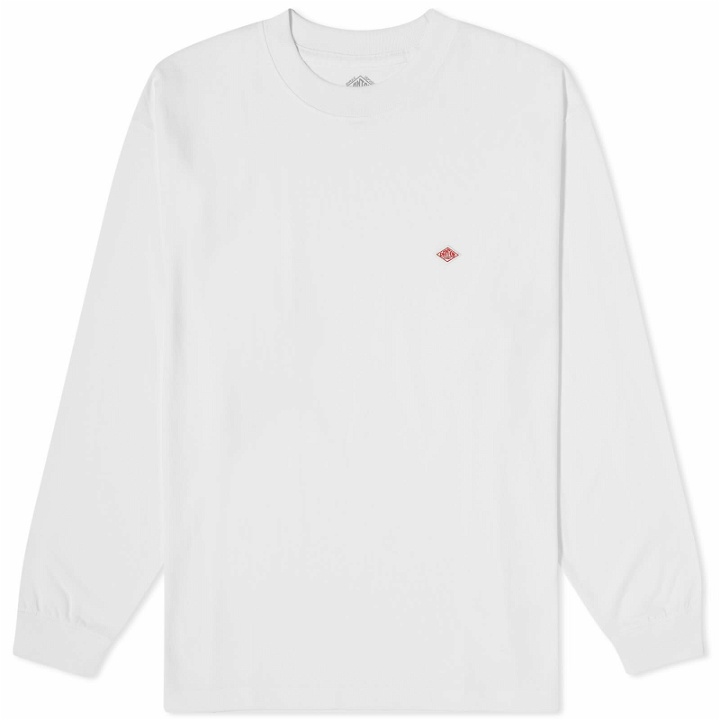 Photo: Danton Men's Long Sleeve Logo T-Shirt in White